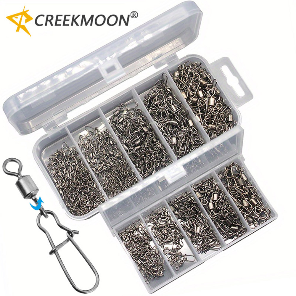 Fishing Equipment Carp - 95/210-teiliges Set Angelzubehör-Kit 2-10 # Edelstahl-Drehwirbel