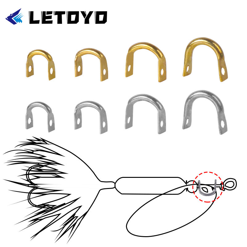 Ice Fishing Tip Up - LETOYO 100 Stück gefaltete Gabelköder in