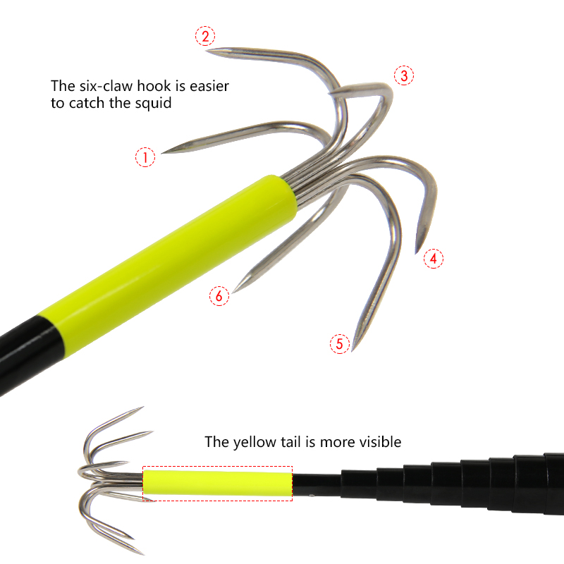 4/3M Teleskop Tintenfisch Gaff – Fishing Equipment Carp Bewertung und Preis